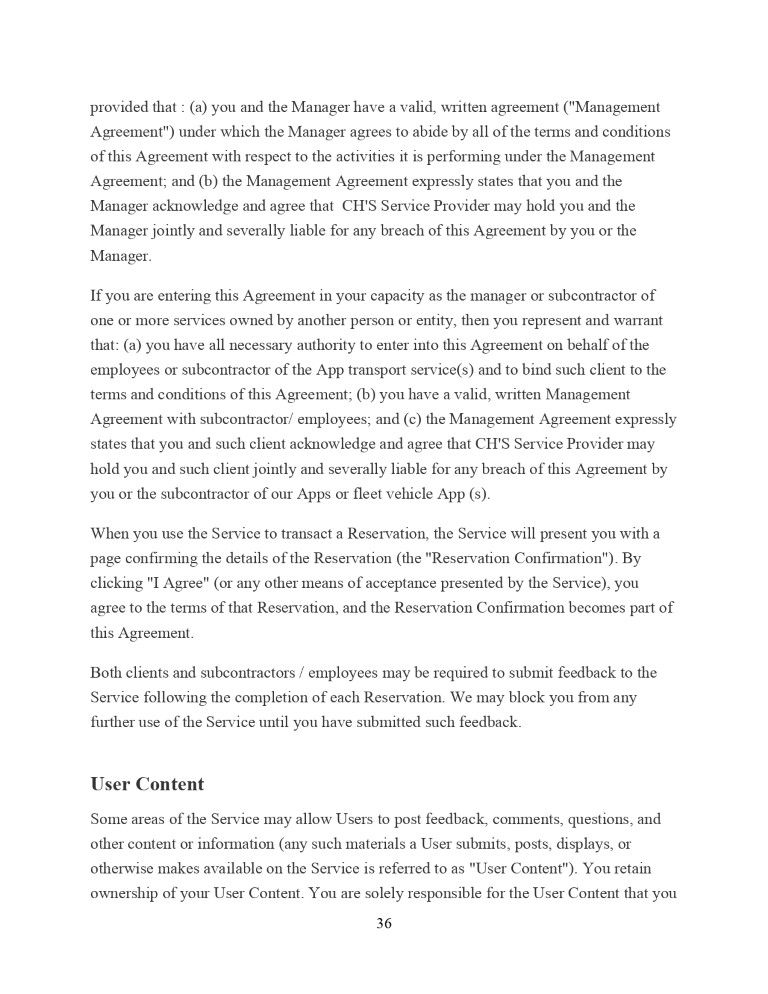 CH'S Service Provider