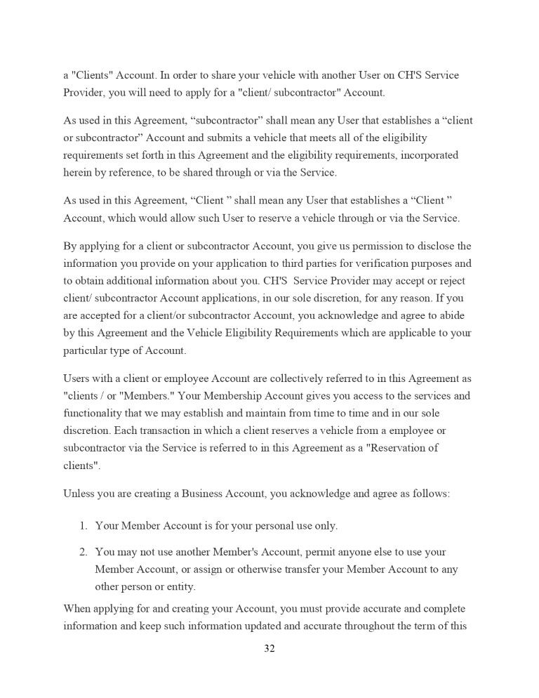 CH'S Service Provider