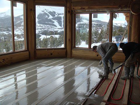Pouring for Hardwood Floors