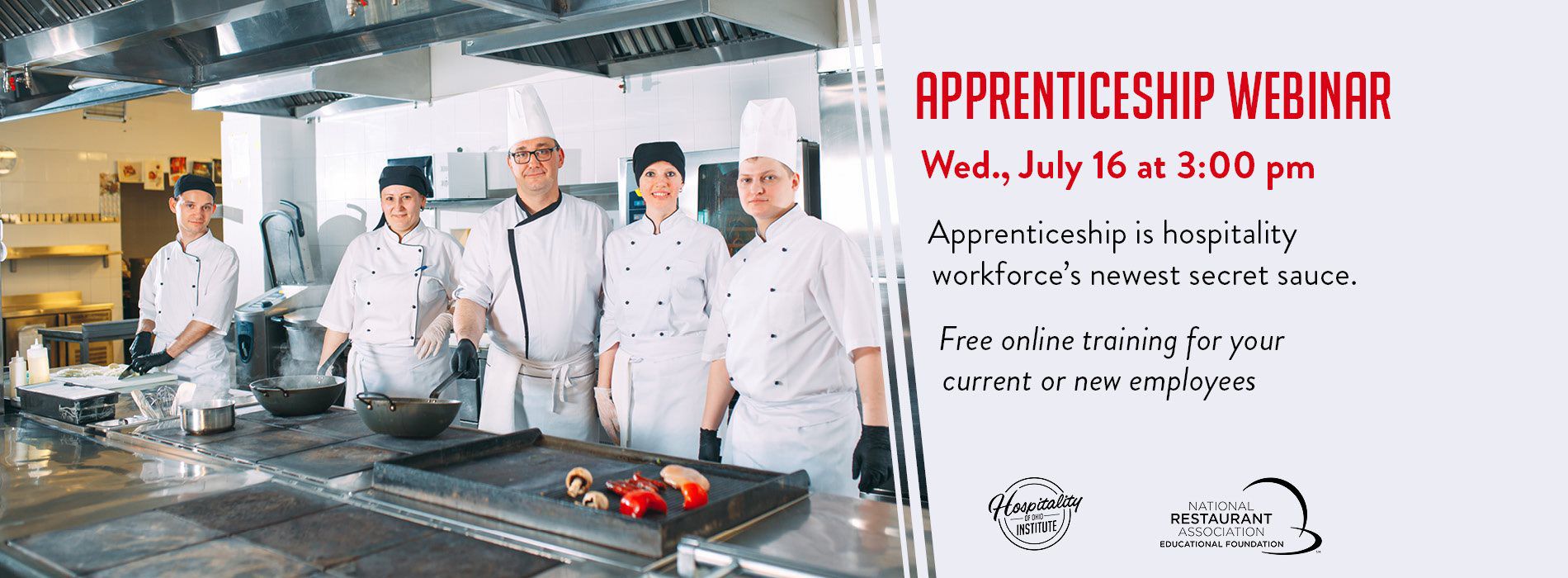 Chefs in front of a stove.