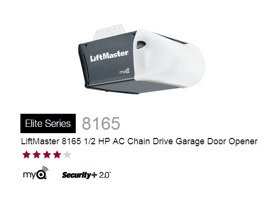 liftmaster 8165 garage door opener