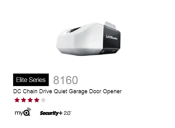 dc chain drive quiet garage door opener