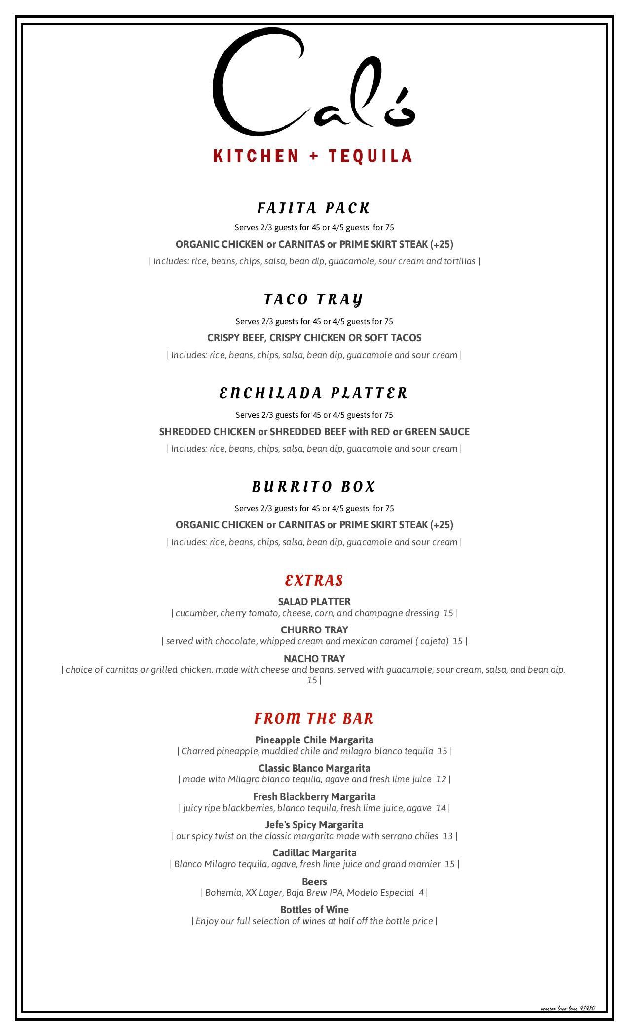 Best Mexican Food And Bar Caló Kitchen + Tequila