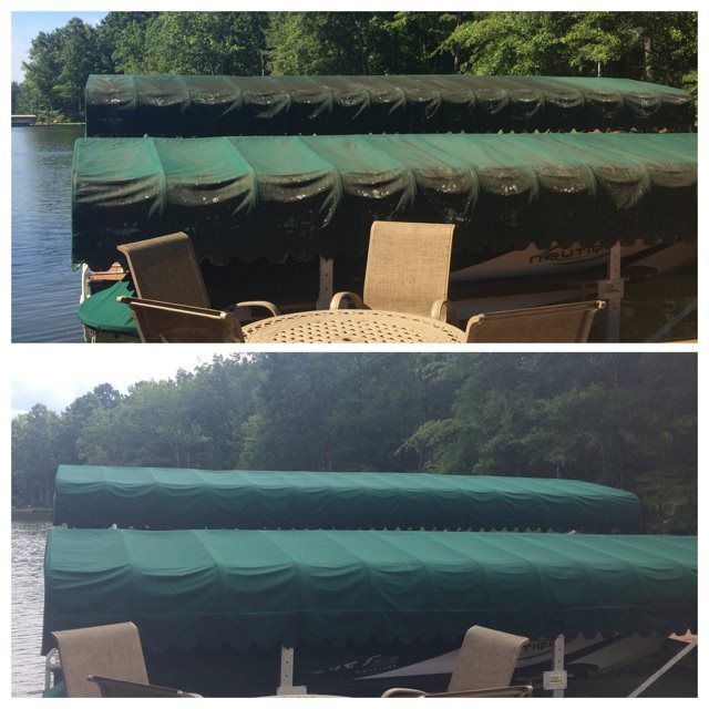 Boat Lift Canopy/Canvas Awning Cleaning Softwash Solutions