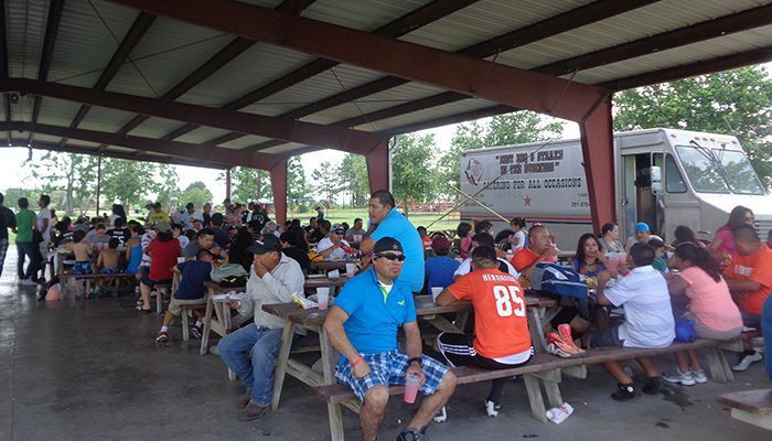 Employees at annual memorial day