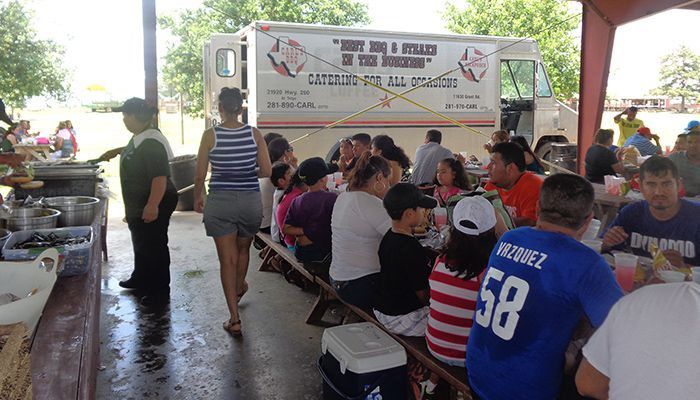 Employees at annual memorial day