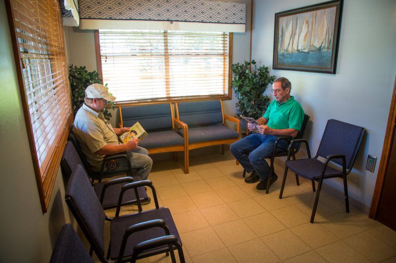 dental clinic waiting area