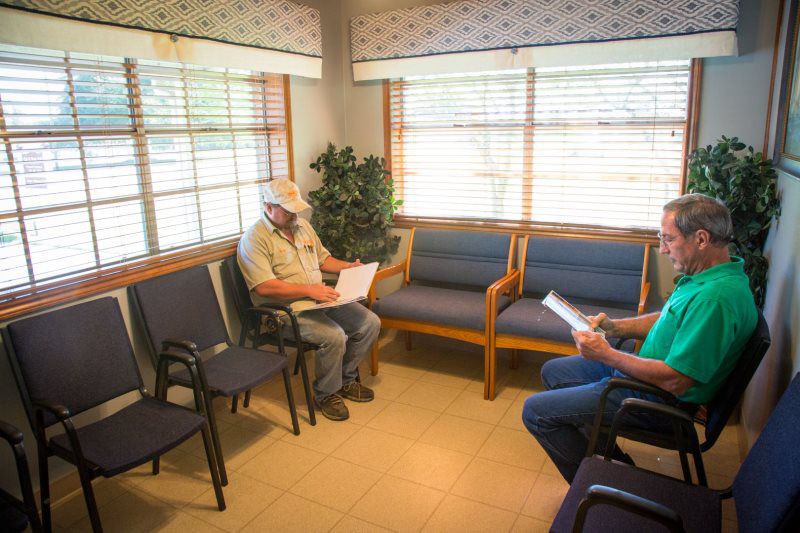 dental clinic waiting area