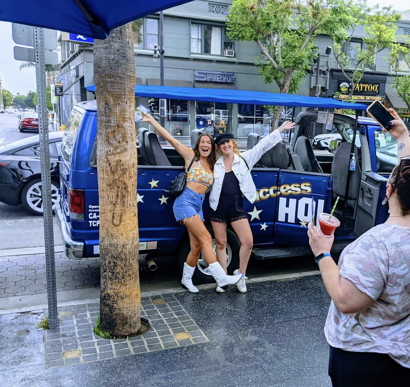 Group fun on our Hollywood bus tour