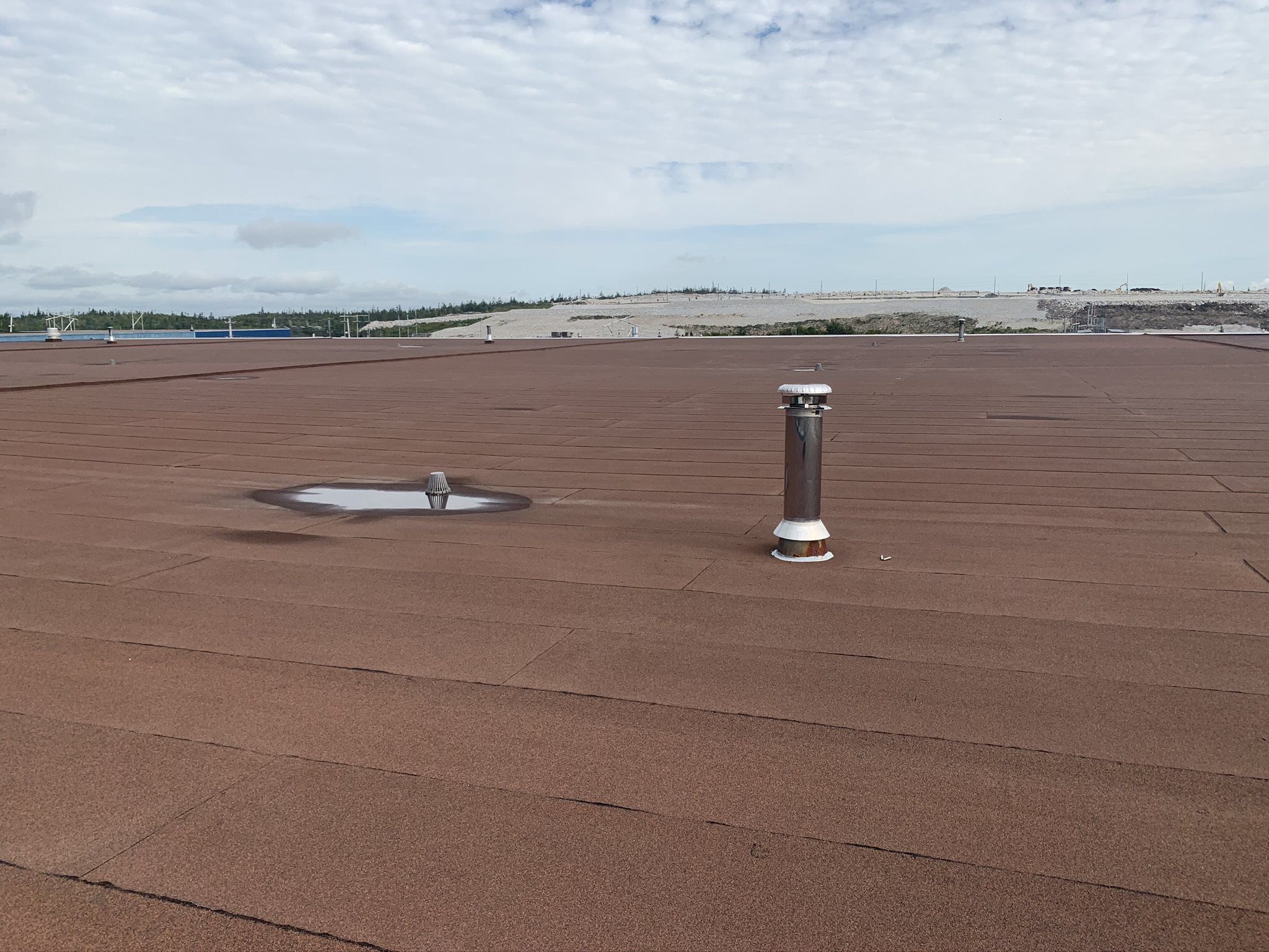 Large warehouse roof inspection