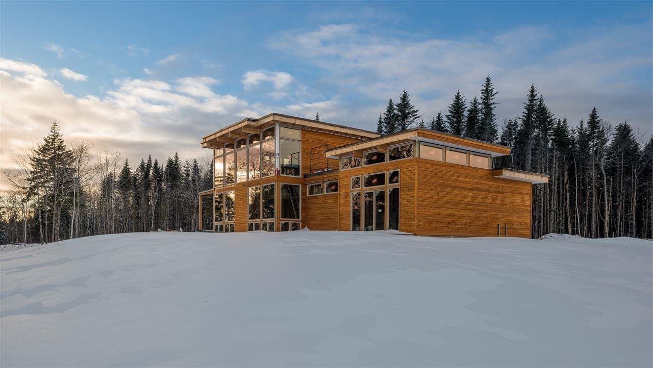 Modern design house with flat roof
