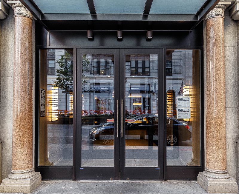 glass door installation