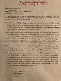 243rd Marine Corps Birthday Celebration