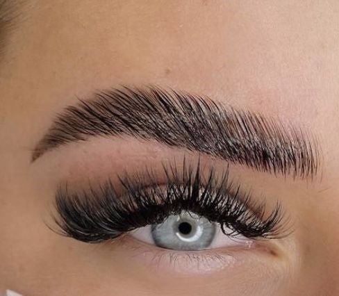Brows and eyelash