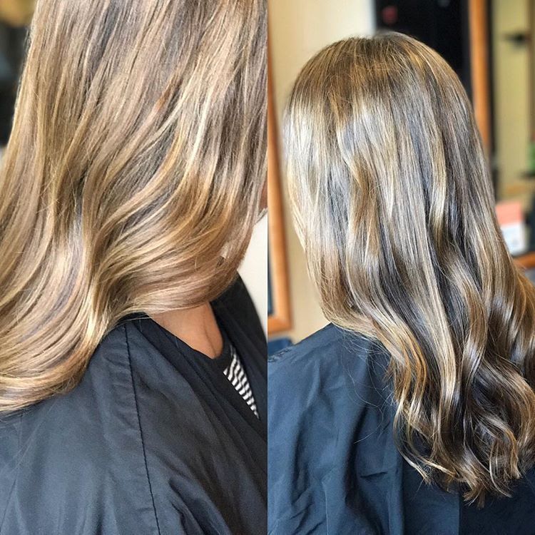 Hair color by Jan haircut & beach waves by Liz