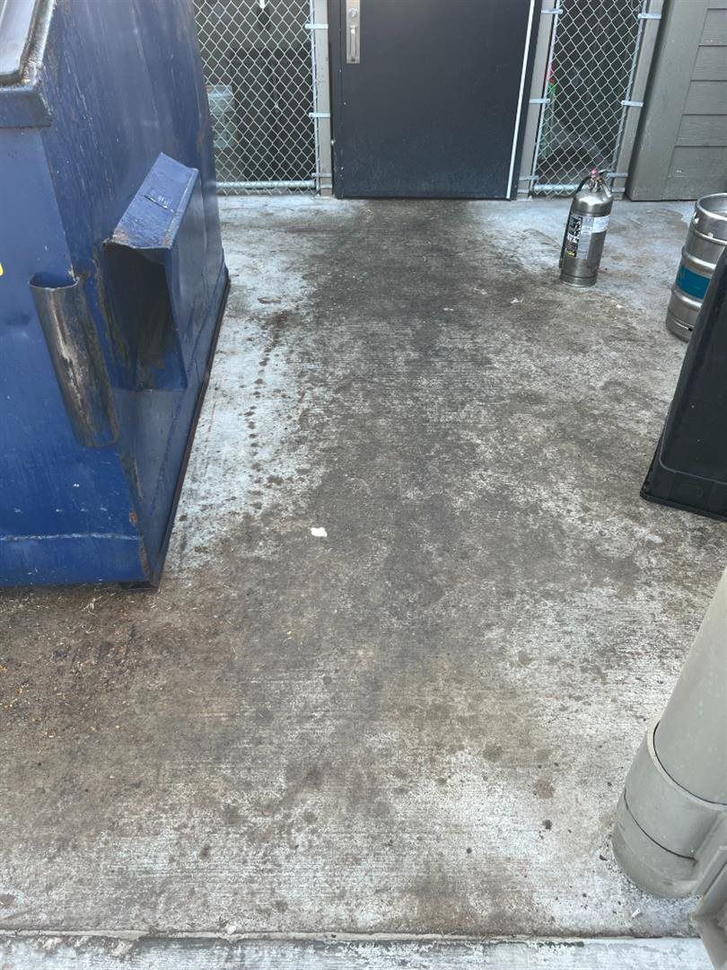 dumpster pad cleaning