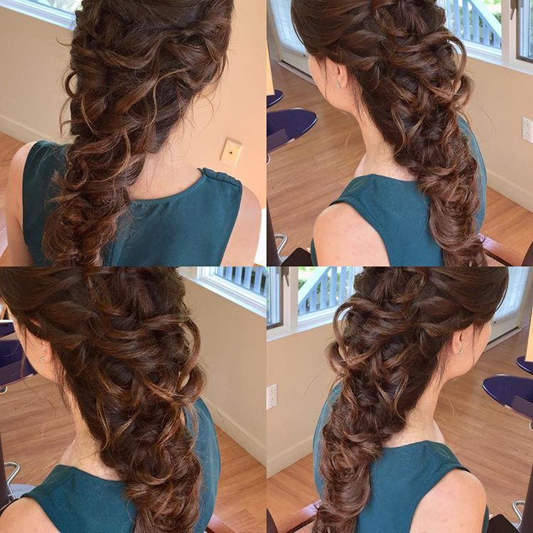 Bridal mermaid updo by Krisztina 
