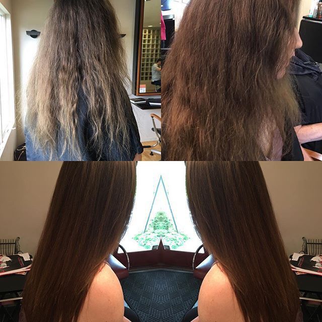 Brazilian blowout and haircut by Nancy