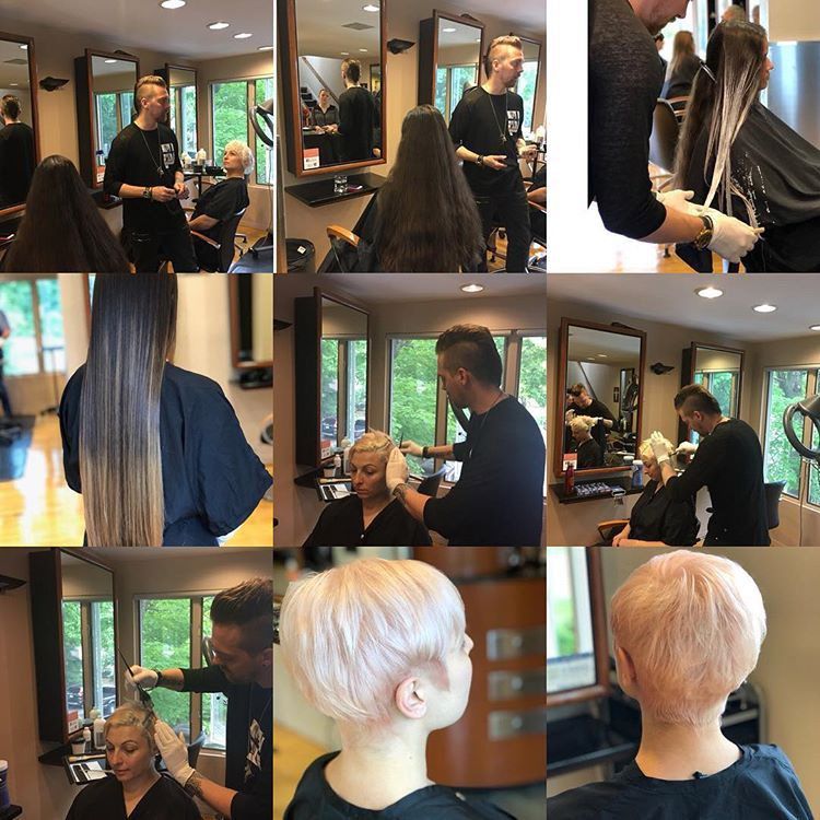 Hair color class this morning 
