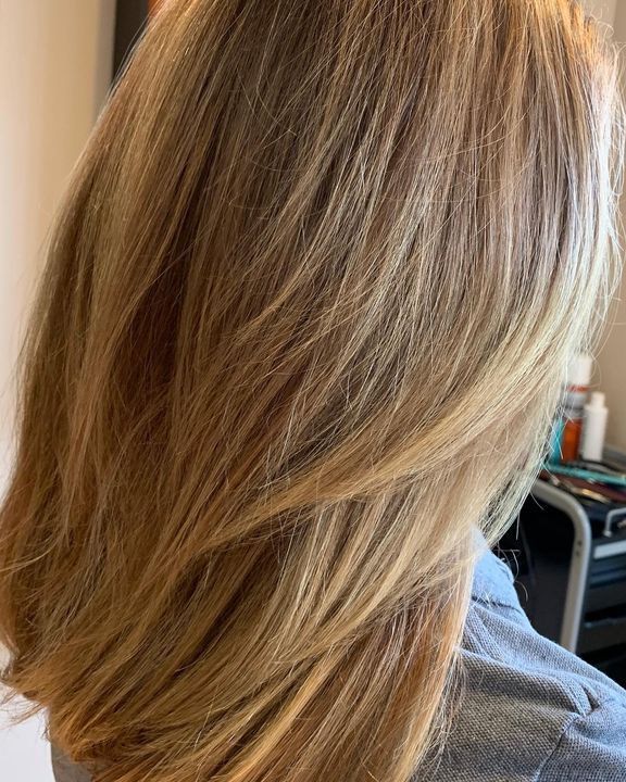 Hair color by Jan and Hair cut by Greg