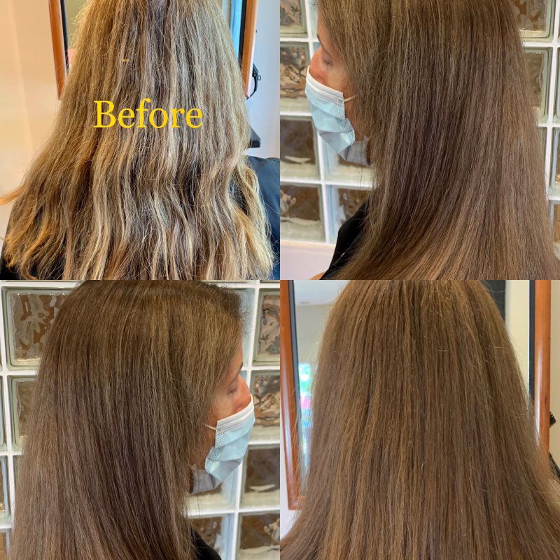 Hair color & Blow dry by Gregory