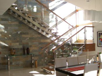 glass staircase