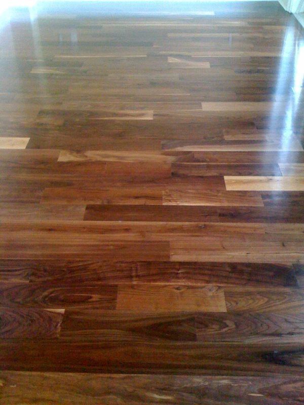 dark brown floor