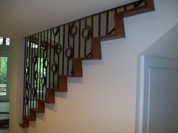modern wood staircase