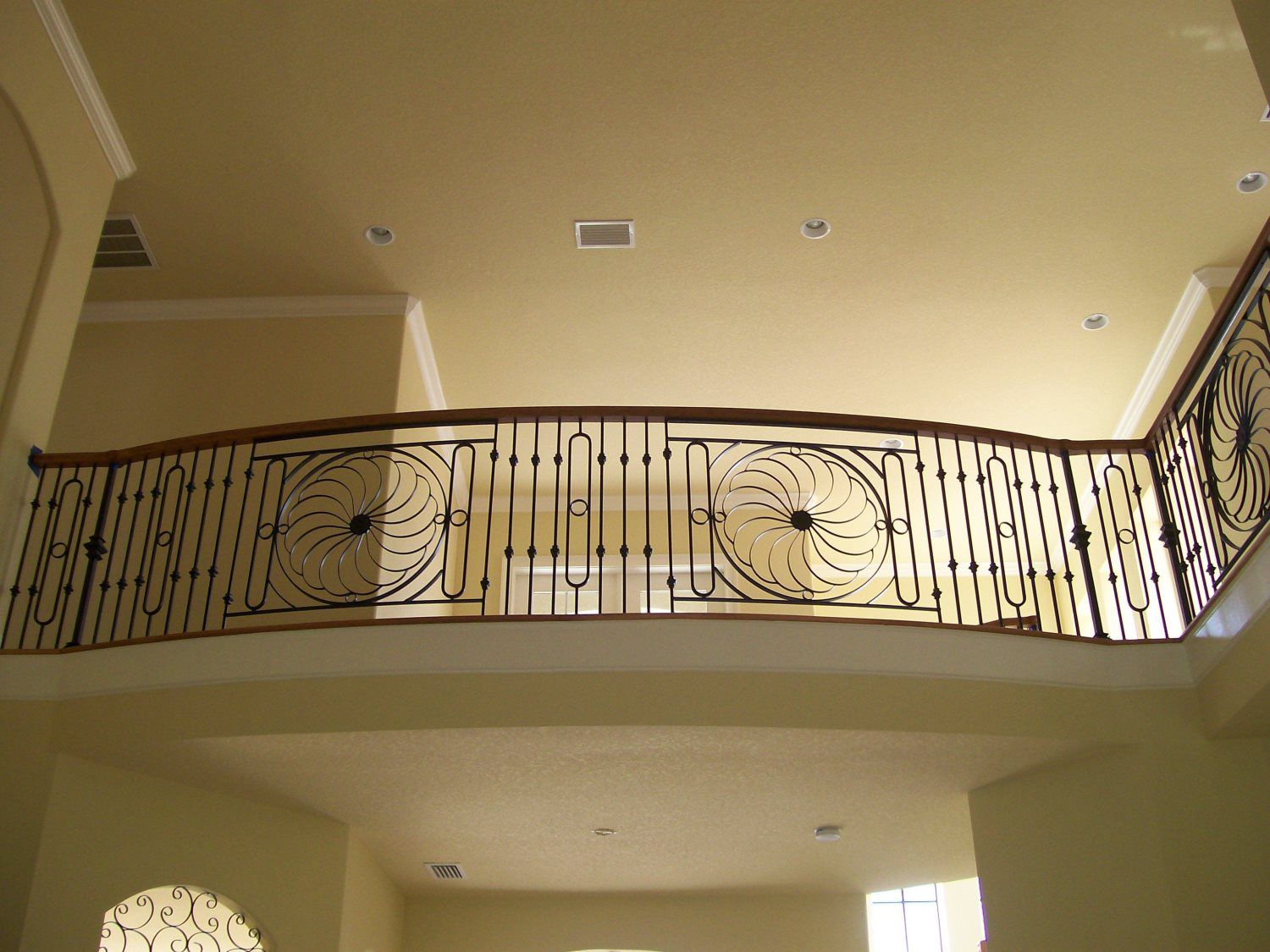 metal floating staircase