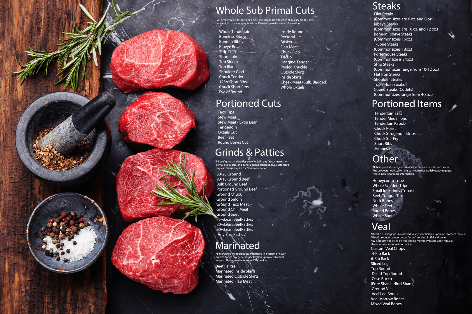 Beef Distributors Houston, TX Ditta Customized Premium Meats