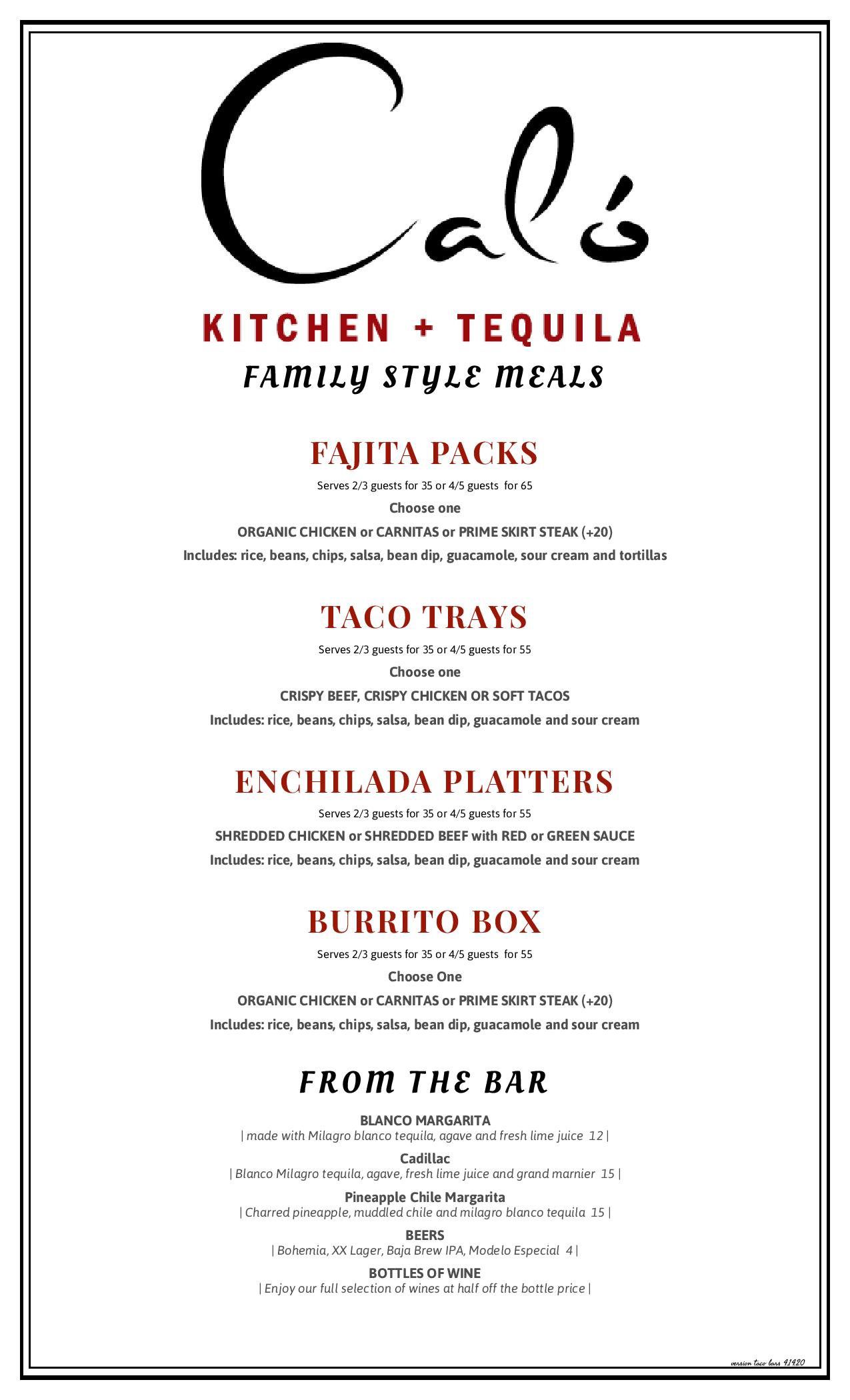 Best Mexican Food And Bar Caló Kitchen + Tequila