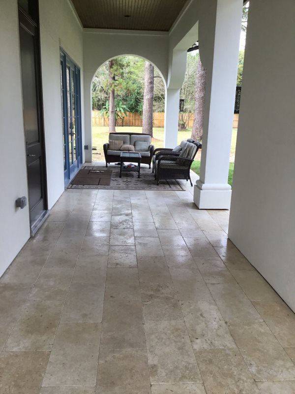 Travertine Patio