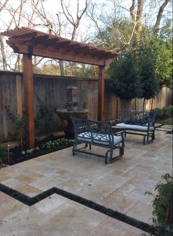 Travertine Patio