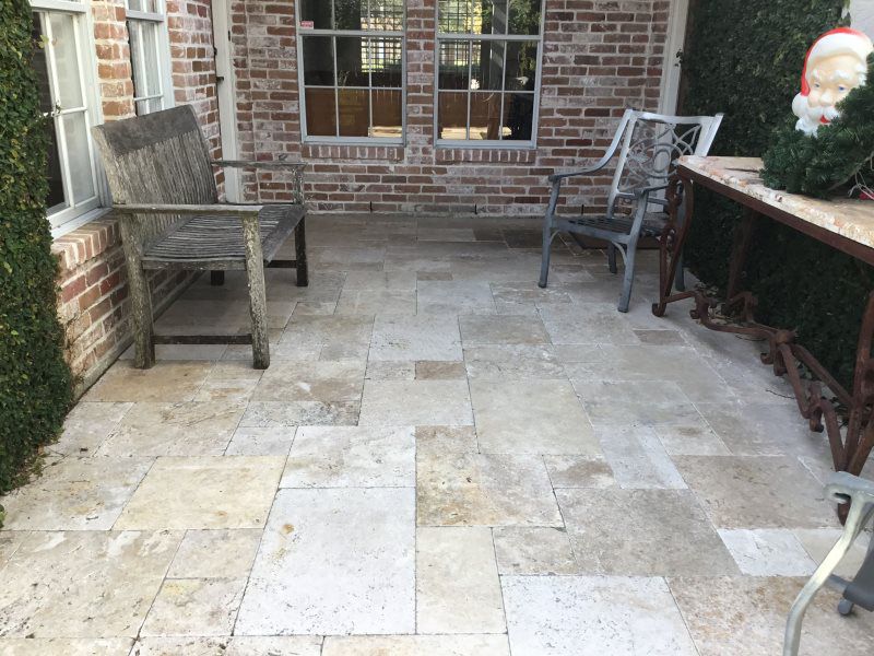 Travertine Patio