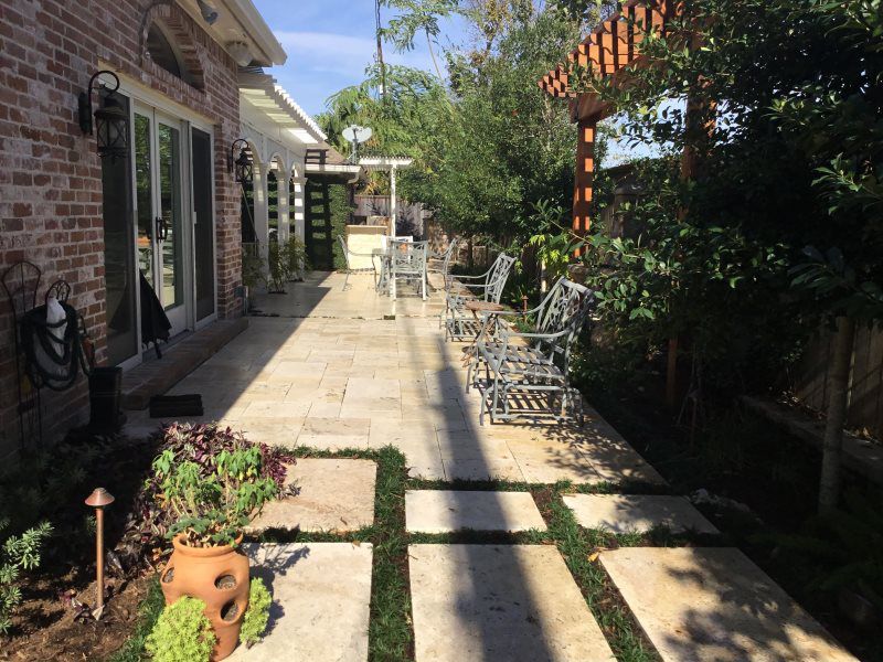 Travertine Patio