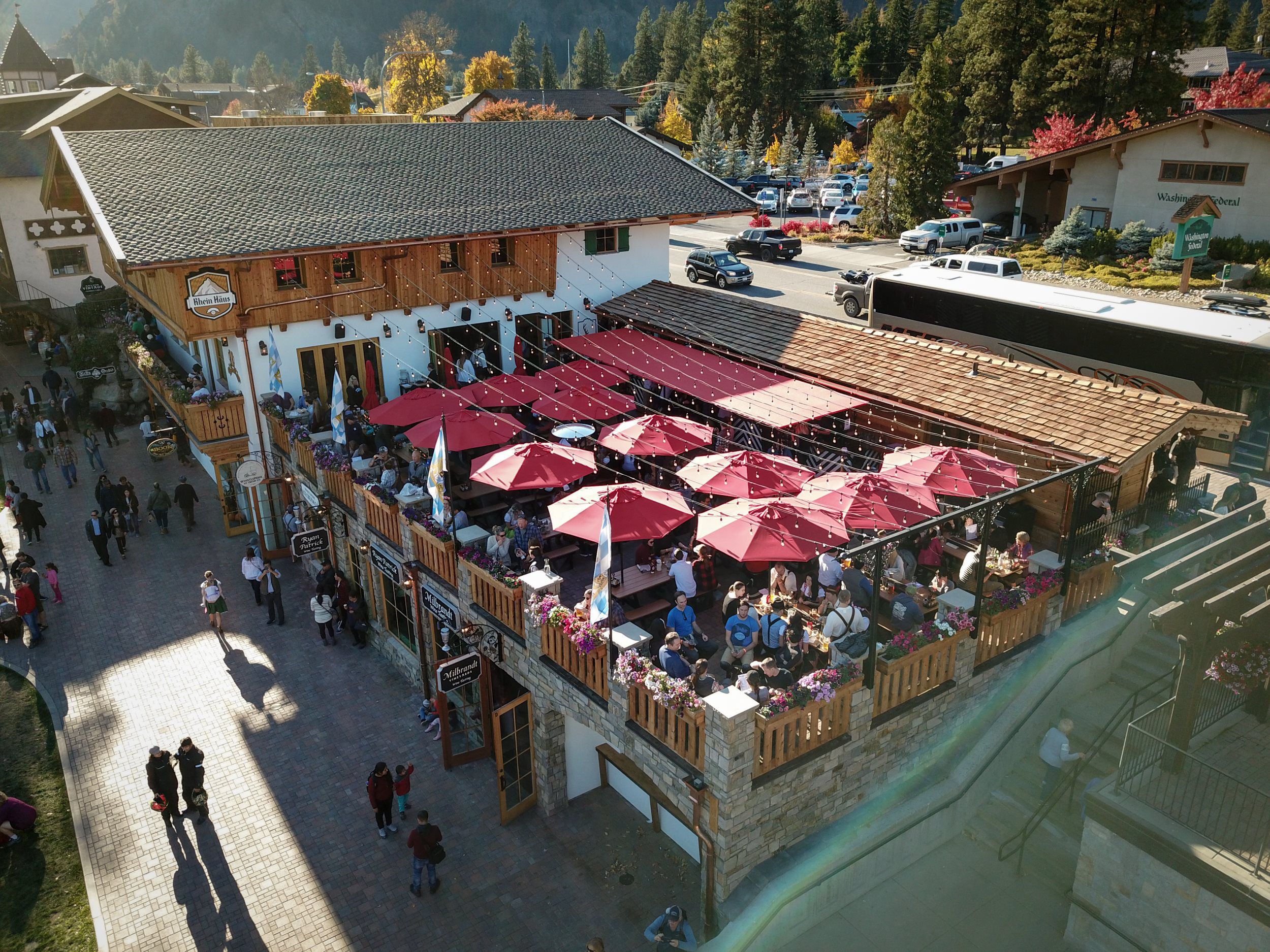 Beer Garden and German Restaurant Rhein Haus Leavenworth Restaurant