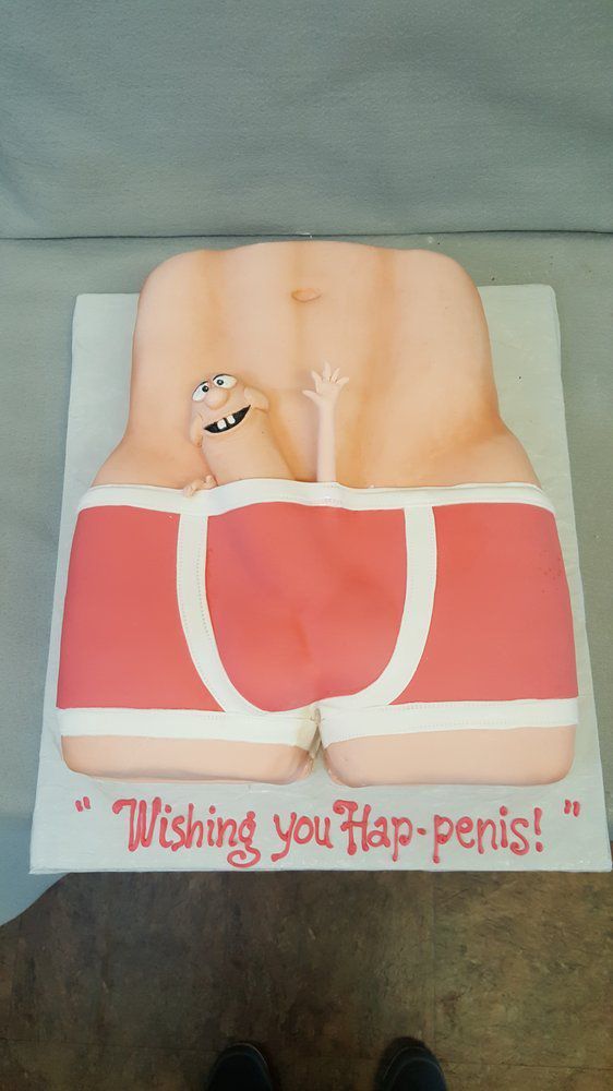 Happy Penis Boxer Brief Cake
