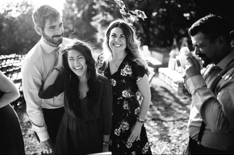 friends smiling