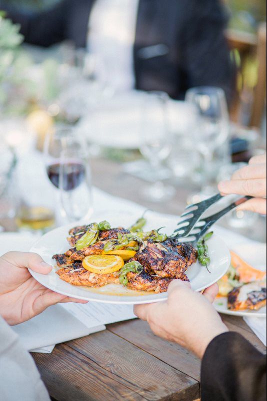 delicious food on the plate