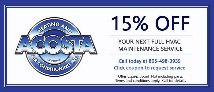 15% off maintenance service promotion