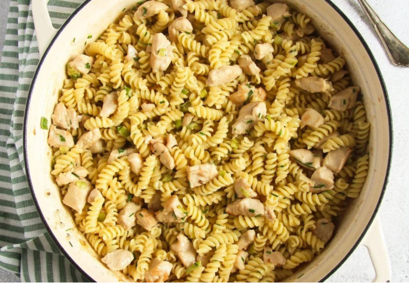 Lemony Fusilli With Chicken, Zucchini, And Pine Nuts