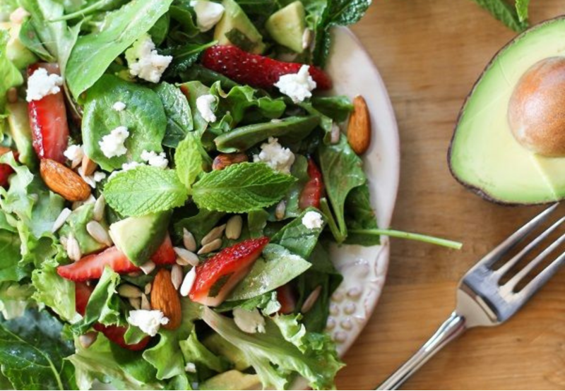 Turkey, Mint And Spinach Salad