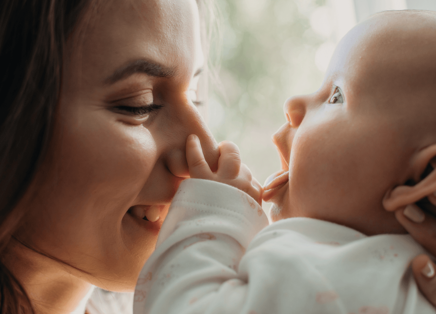 Postpartum Mother and Baby Happy