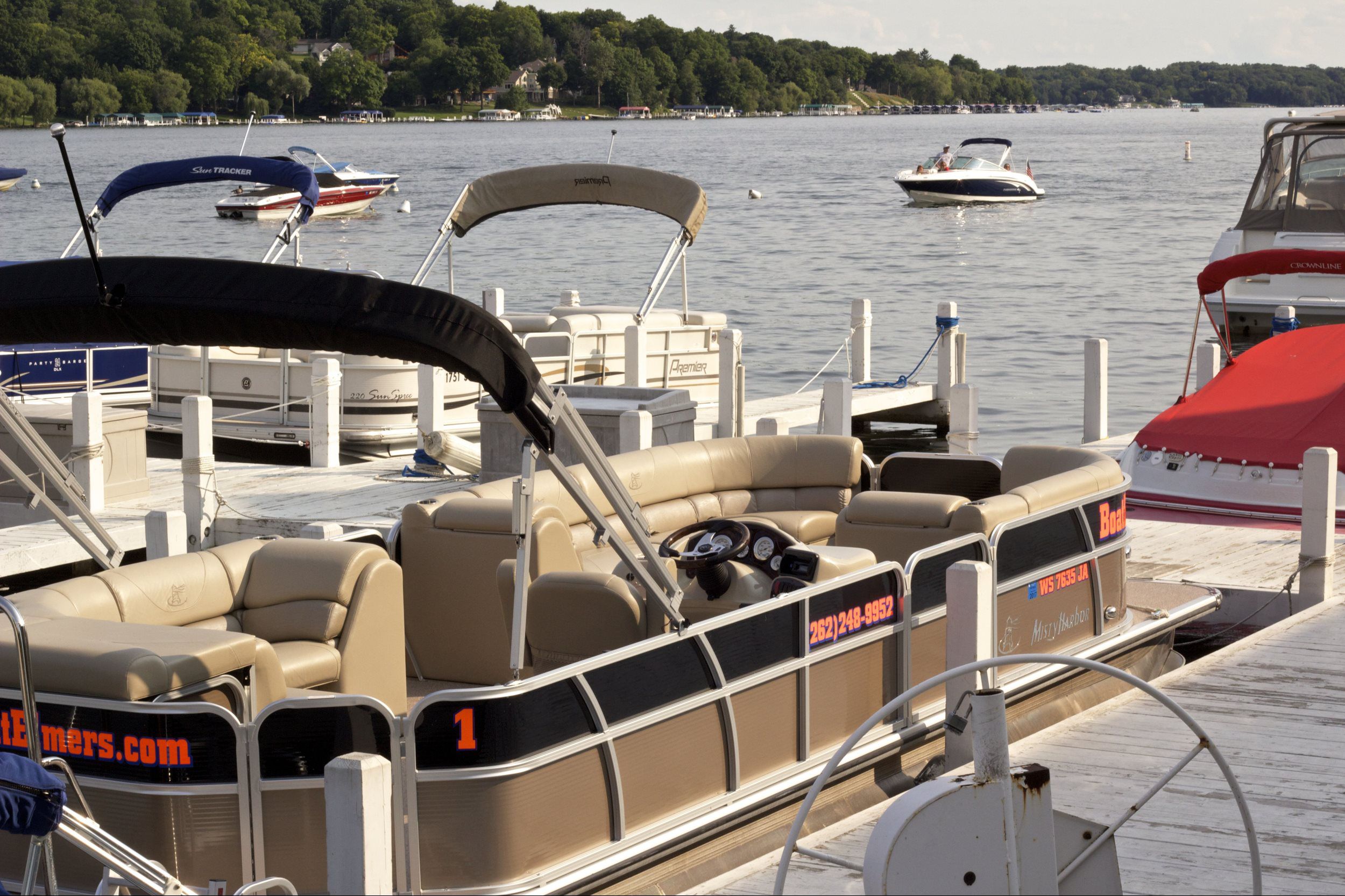 Pontoon Boat Rentals Boat Elmers Elmer's Lake Geneva Boat Rental