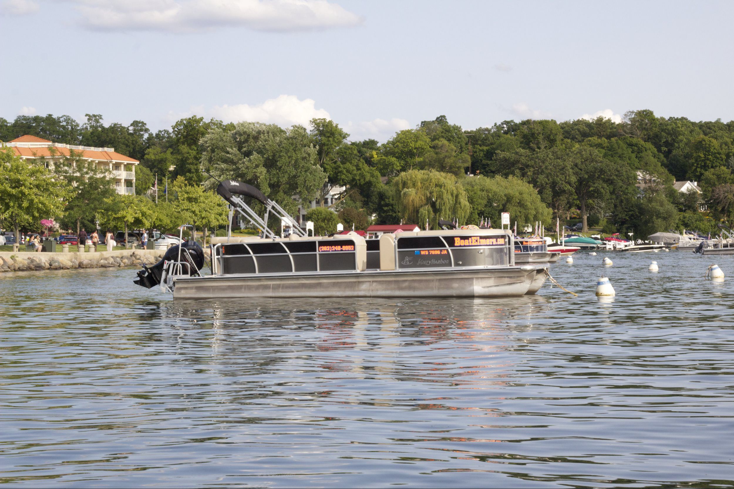 Pontoon Boat Rentals Boat Elmers Elmer's Lake Geneva Boat Rental