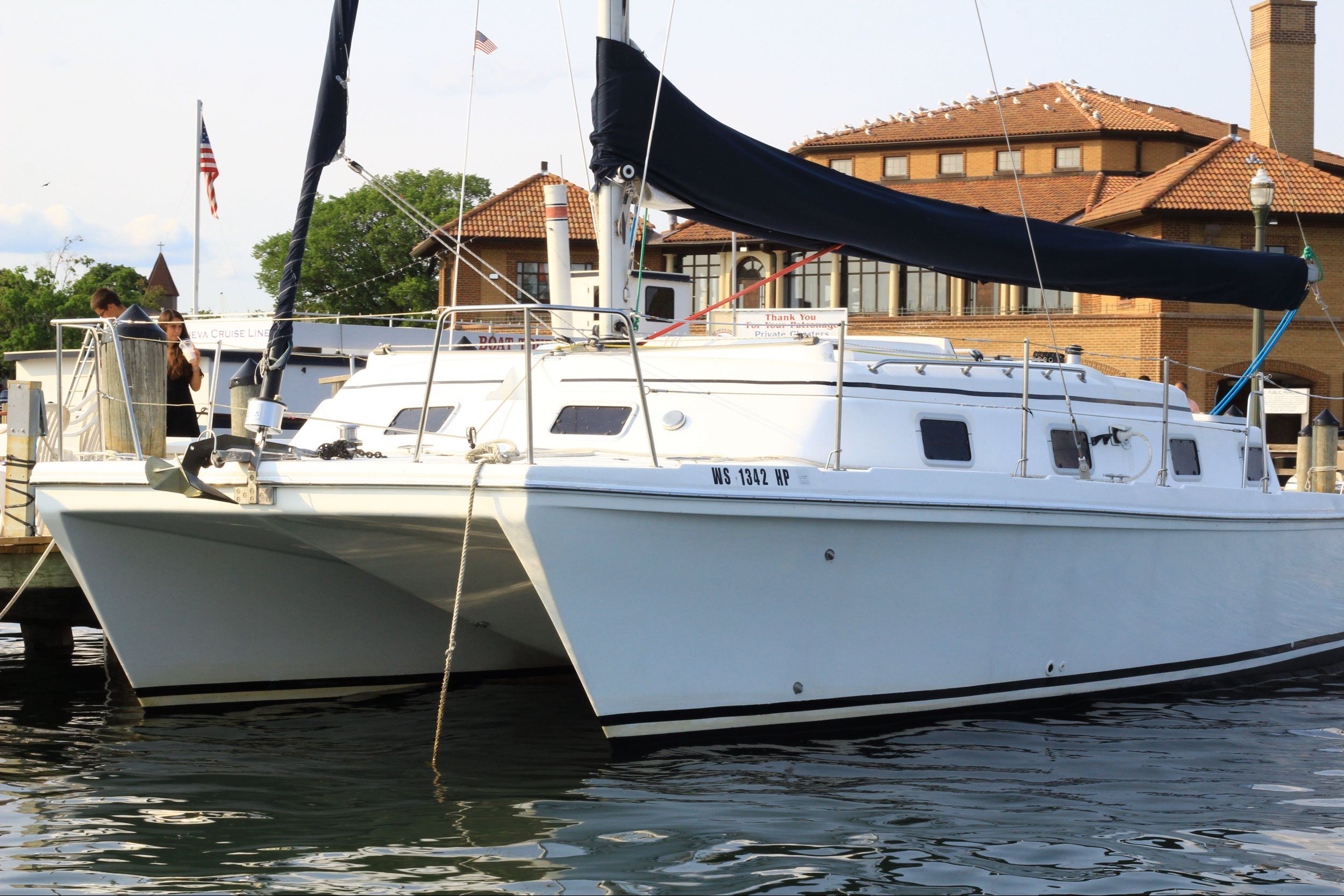 Catmaran Boat Boat Elmers Elmer's Lake Geneva Boat Rental