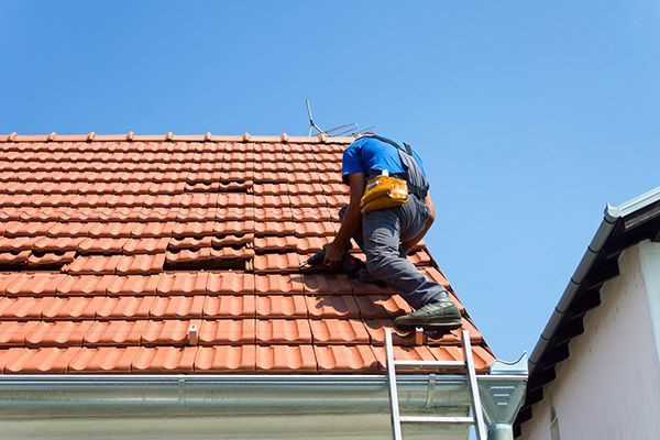 roof tile installation