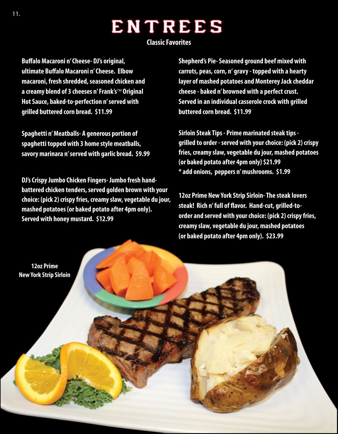 Buffalo Chicken Wings Menu DJ's Family Sports Pub