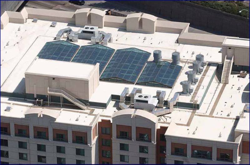 building with skylight