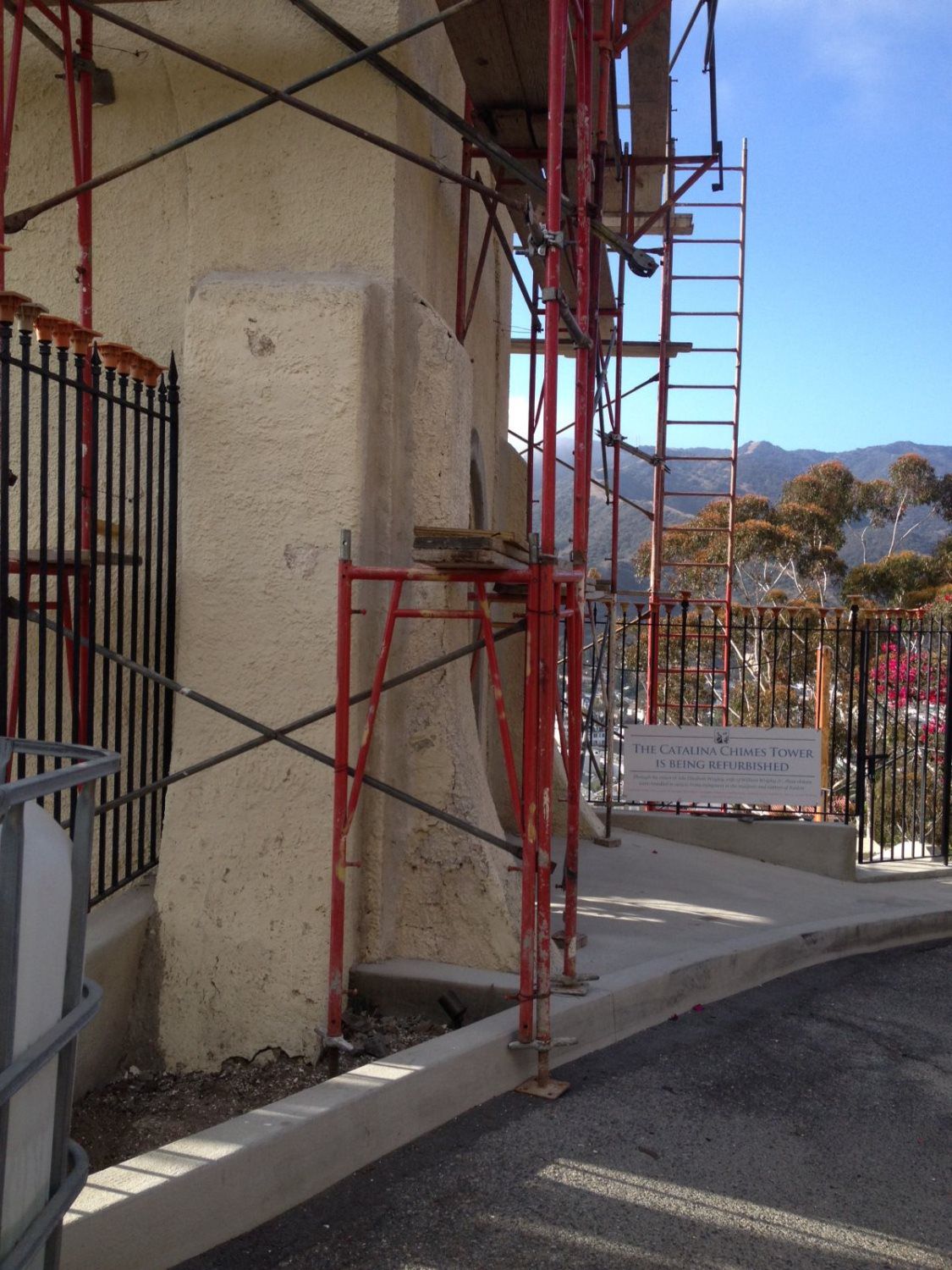 Restoration of Structure Catalina Chimes Tower Foundation